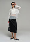 Rose Mesh Lace Skirt