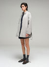 Nylon Stand Collar Zip-Up Jacket