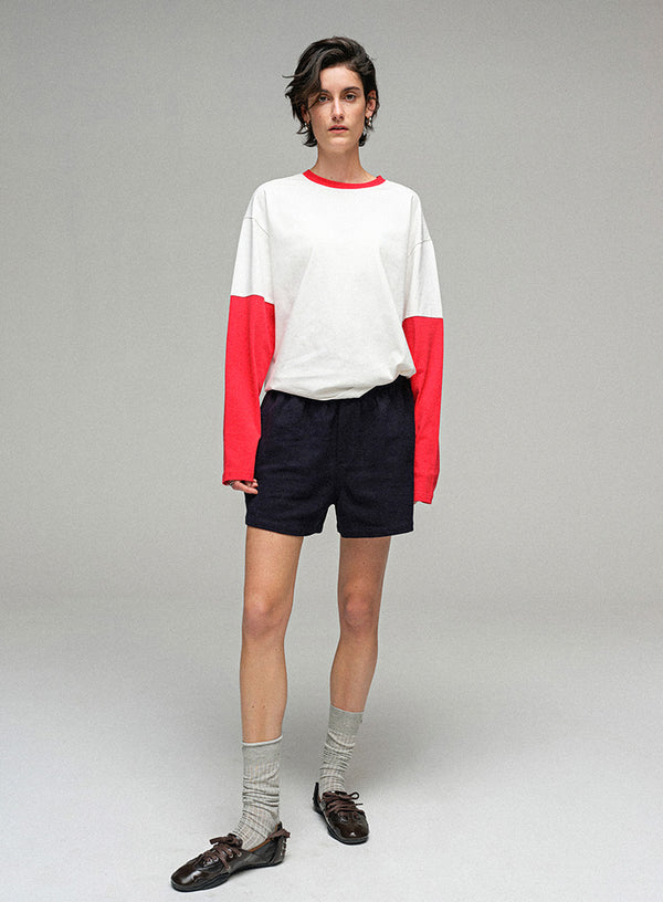 Neutral Style Patchwork T-shirt