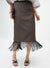 Fringed Brown Skirt