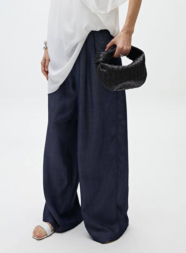 Wide-Leg Denim Jeans