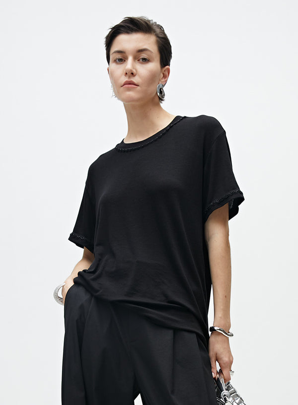 Soft Lace Short-Sleeve T-Shirt