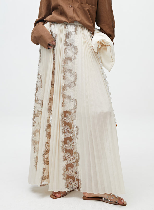 Elegant French Lace Skirt