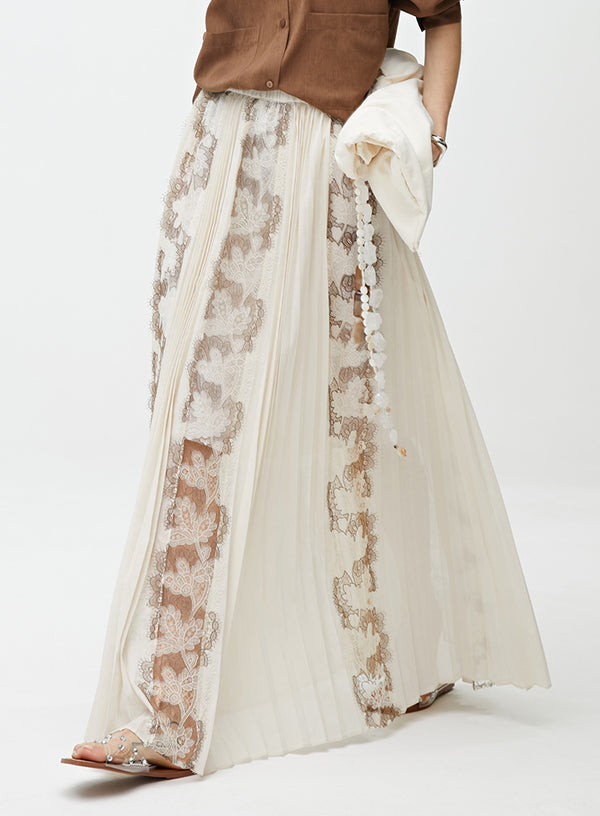Elegant French Lace Skirt