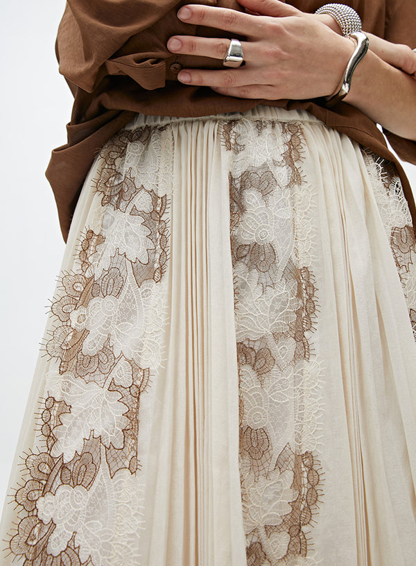 Elegant French Lace Skirt