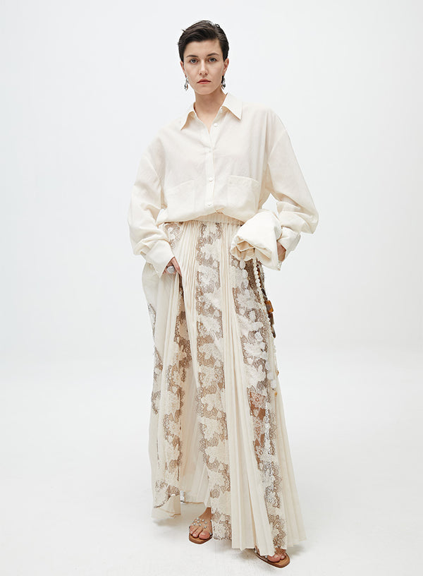 Elegant French Lace Skirt
