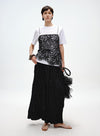Pleated Skirt with Wooden Pendant