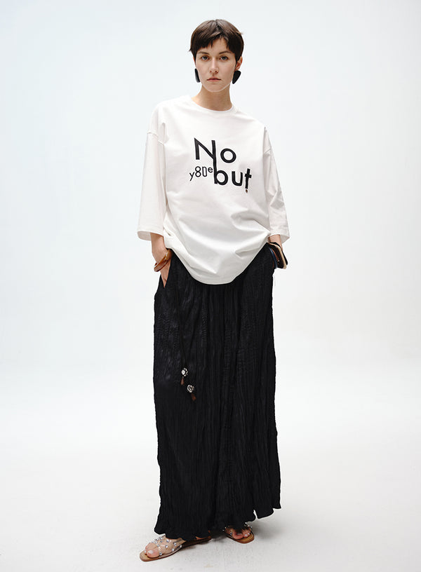Oversized Printed Cotton T-Shirt
