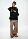 Oversized Printed Cotton T-Shirt