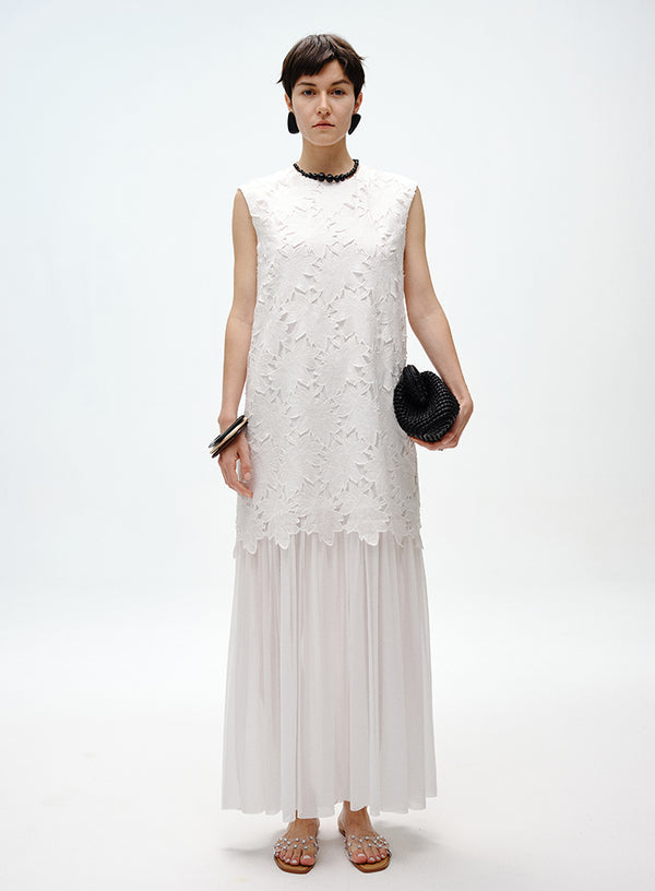 Lily Layered Linen Dress