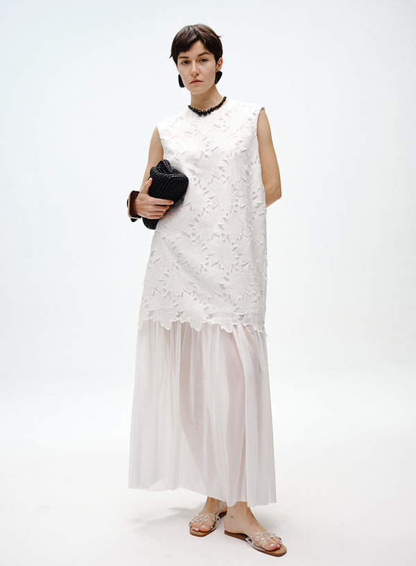 Lily Layered Linen Dress