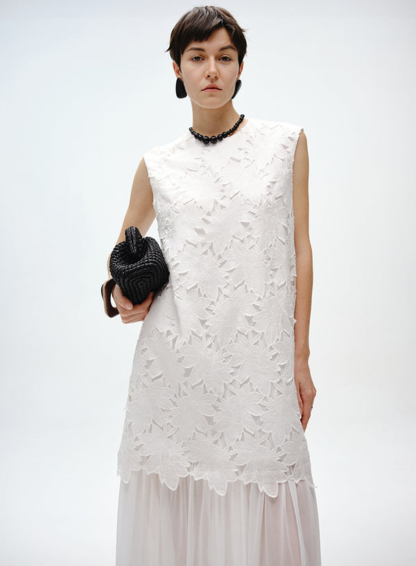 Lily Layered Linen Dress
