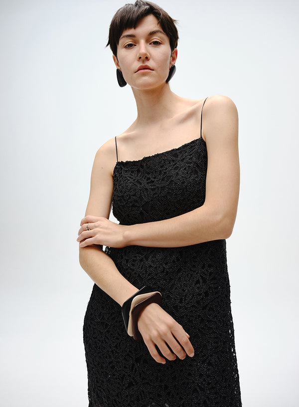 Cutout Lace A-Line Dress