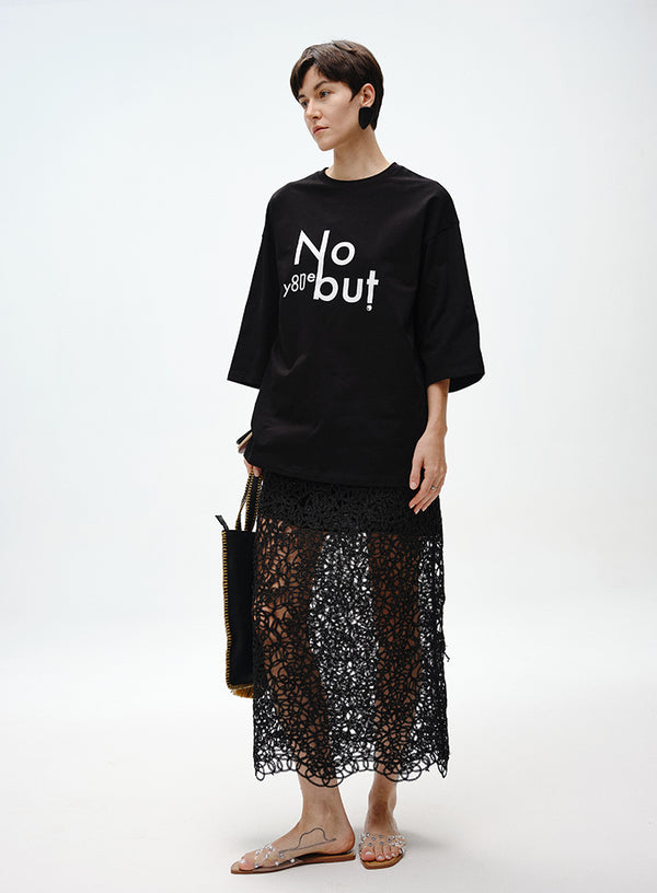 Cutout Lace A-Line Dress