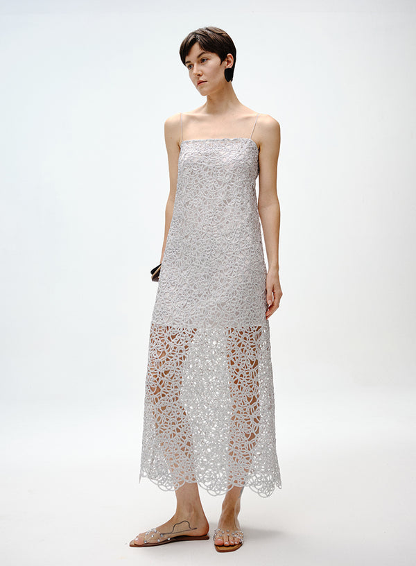 Cutout Lace A-Line Dress