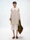 Linen Beaded Slip Dress