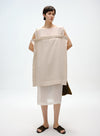 Linen Beaded Slip Dress