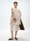 Linen Beaded Slip Dress