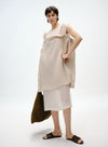 Linen Beaded Slip Dress