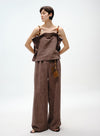 Summer Linen Wide-Leg Pants