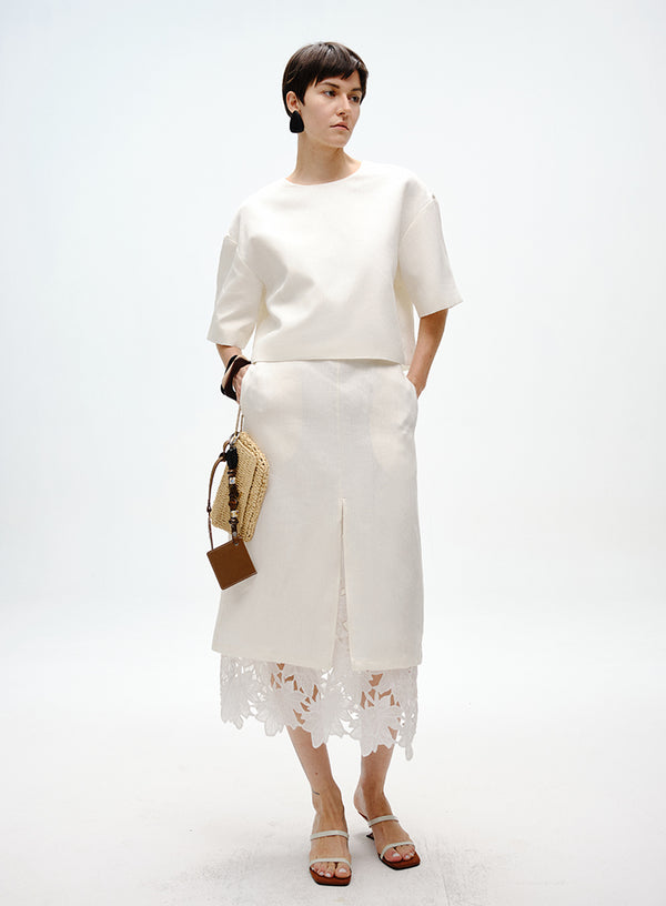 Lily Linen Two-Piece Skirt