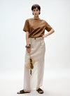 Sheer Layered Midi Skirt