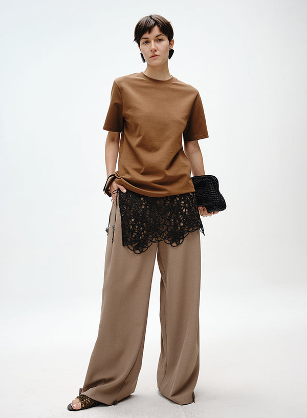 Pleated Adjustable Cuff Trousers