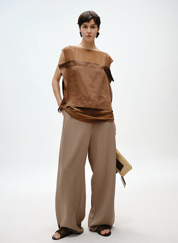 Pleated Adjustable Cuff Trousers