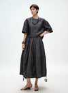 Linen Bubble Hem Skirt