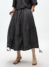 Linen Bubble Hem Skirt