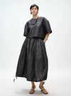 Linen Bubble Hem Skirt