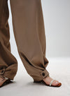 Pleated Adjustable Cuff Trousers