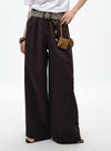 Summer Linen Wide-Leg Pants