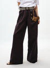 Summer Linen Wide-Leg Pants