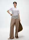 Pleated Adjustable Cuff Trousers