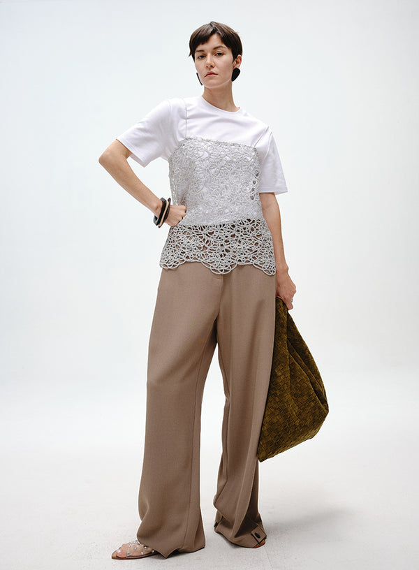 Pleated Adjustable Cuff Trousers