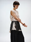 Layered Wrap Tie Mini Skirt