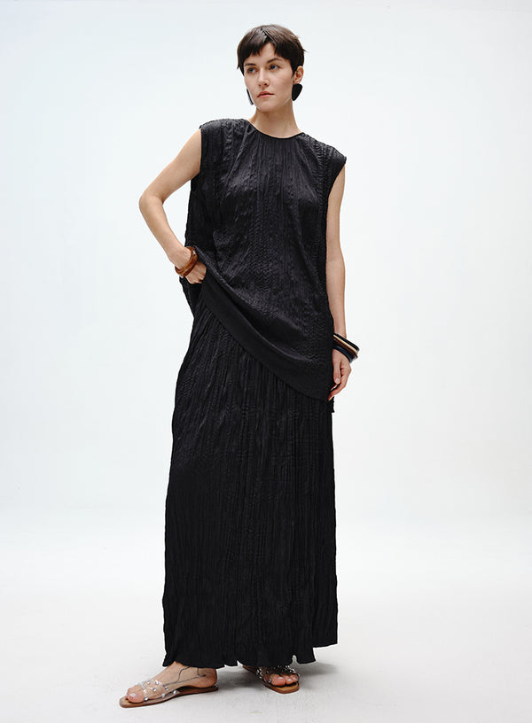 Bodhi Pleated Sleeveless Top