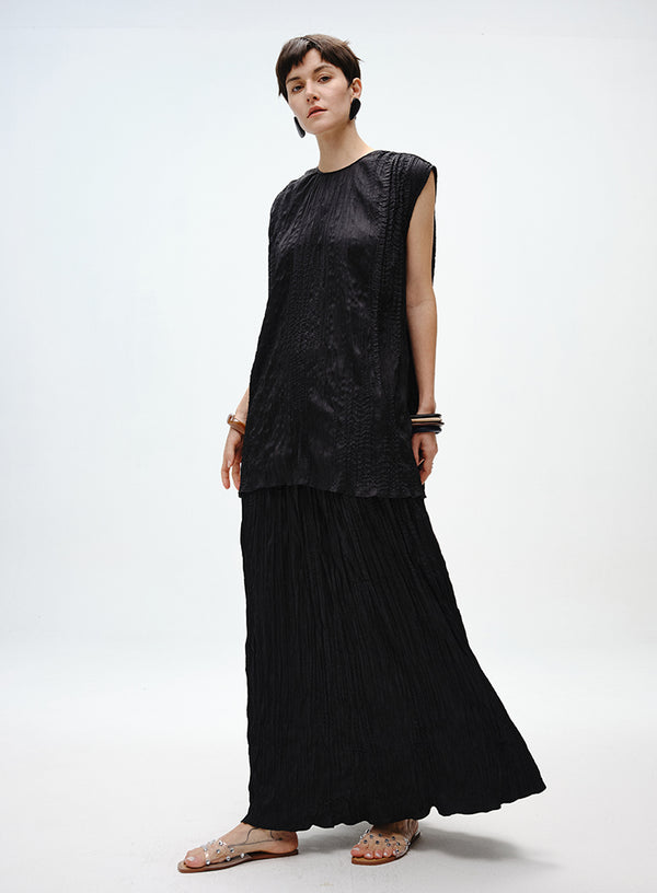 Bodhi Pleated Sleeveless Top