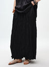 Pleated Skirt with Wooden Pendant