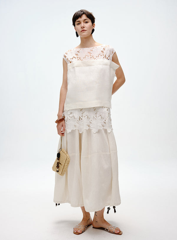 Lily Cutout Linen Camisole