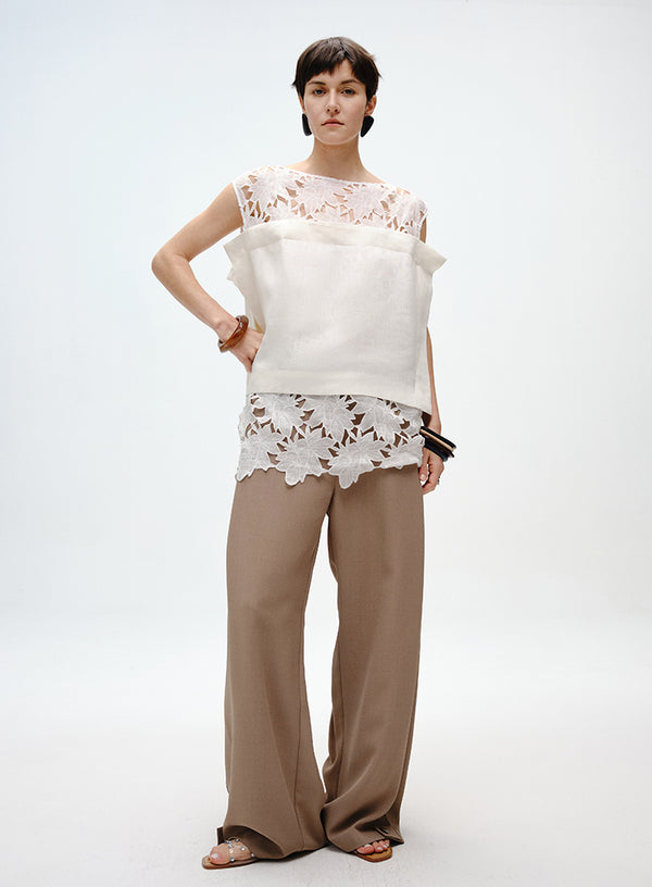 Lily Cutout Linen Camisole