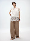 Pleated Adjustable Cuff Trousers