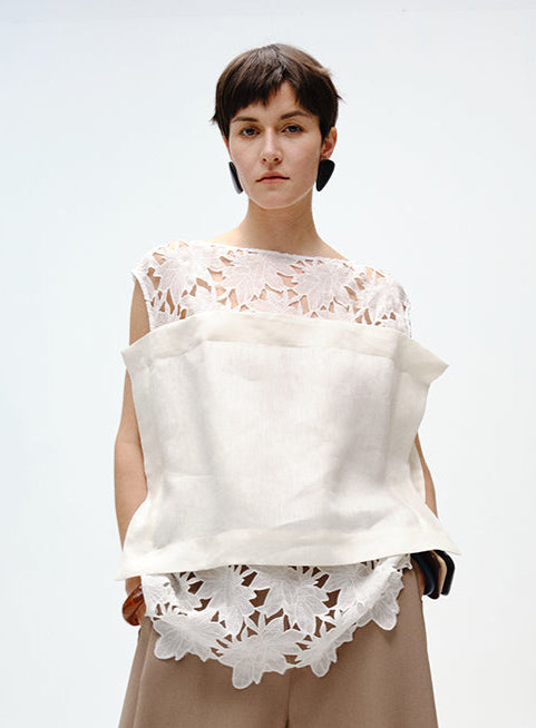 Lily Cutout Linen Camisole