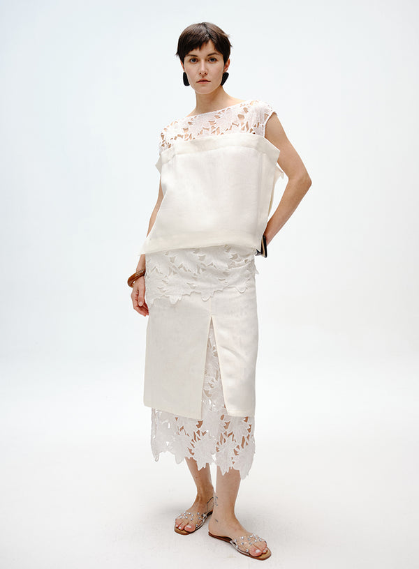 Lily Cutout Linen Camisole