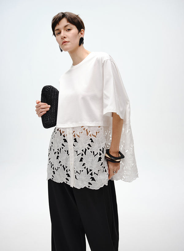 Floral Patch Relaxed Tee
