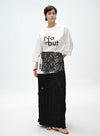 Layered Wrap Tie Mini Skirt