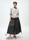 Linen Bubble Hem Skirt
