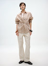 Classic Belted Shirt with Twist