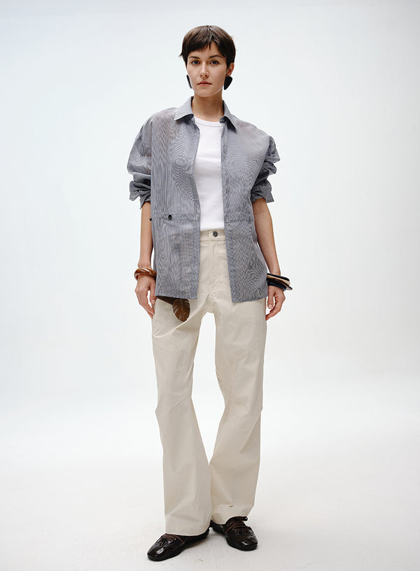 Classic Belted Shirt with Twist